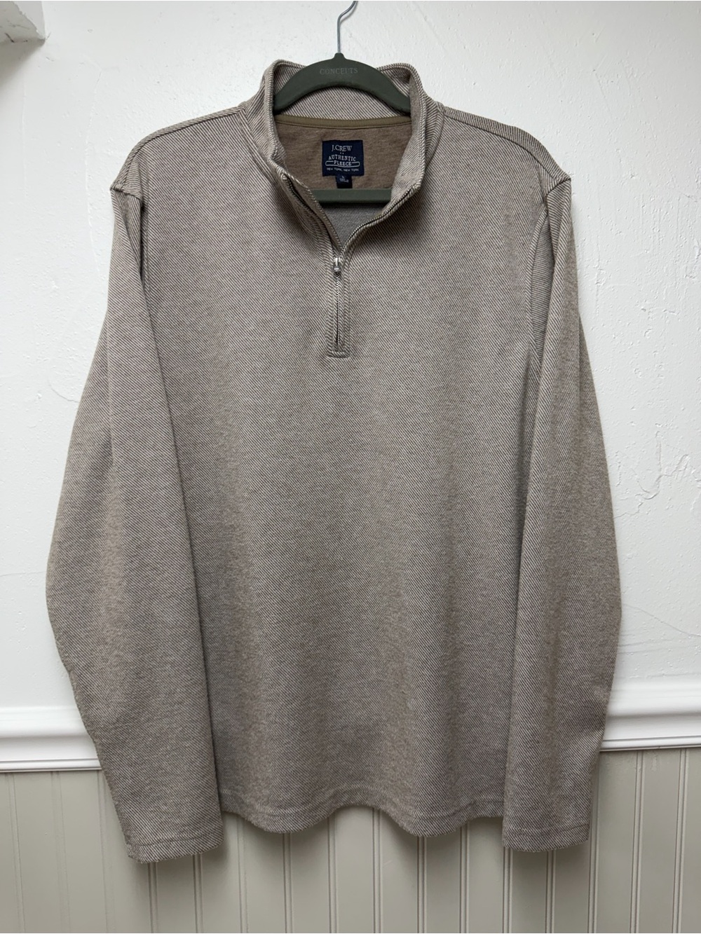 J Crew Light Fleece Quarter Zip